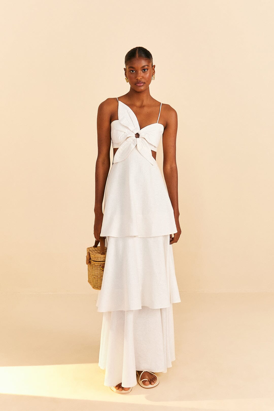 Off-White Flower Maxi Dress – FARM