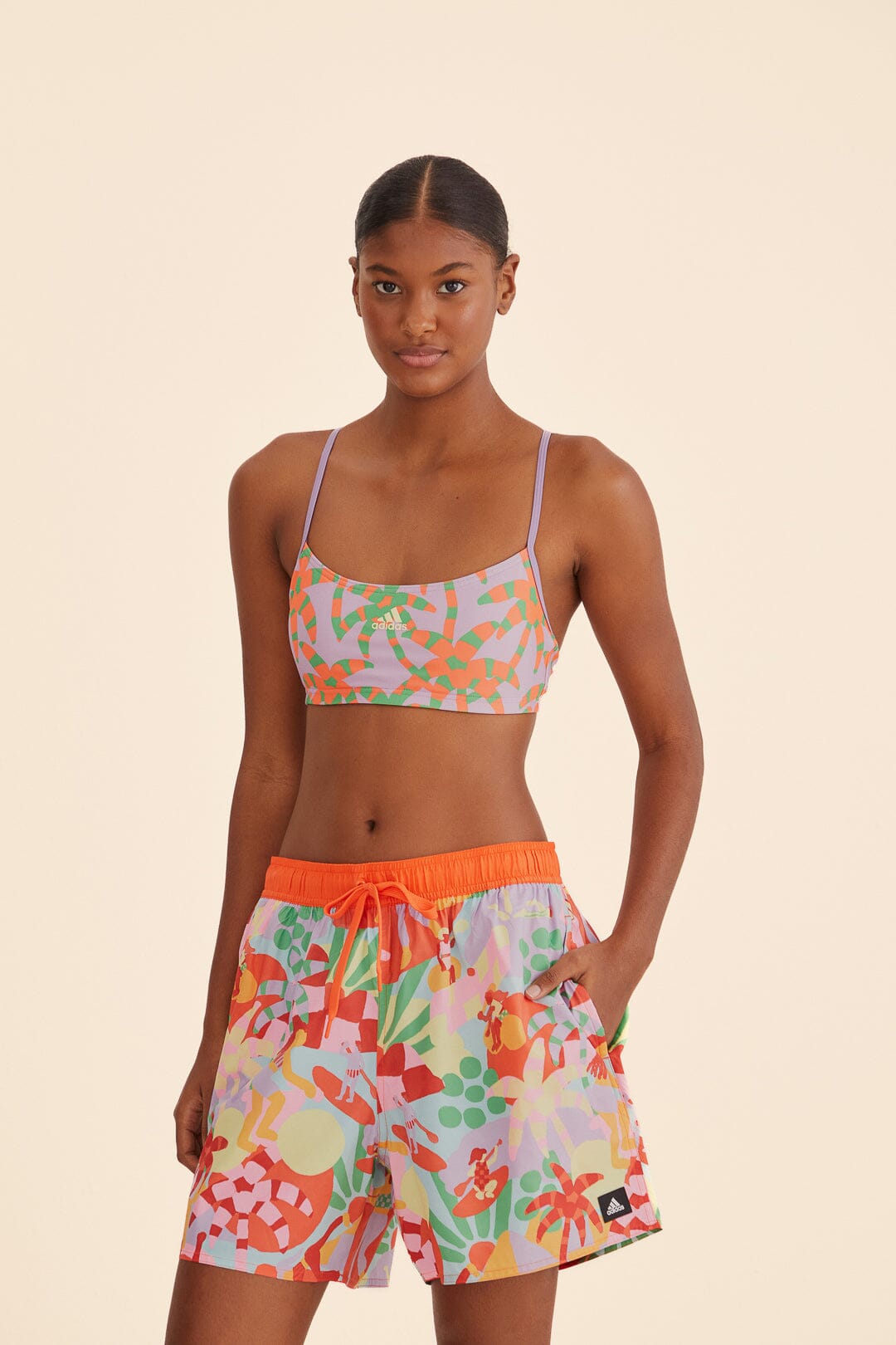 Adidas floral top Clearance