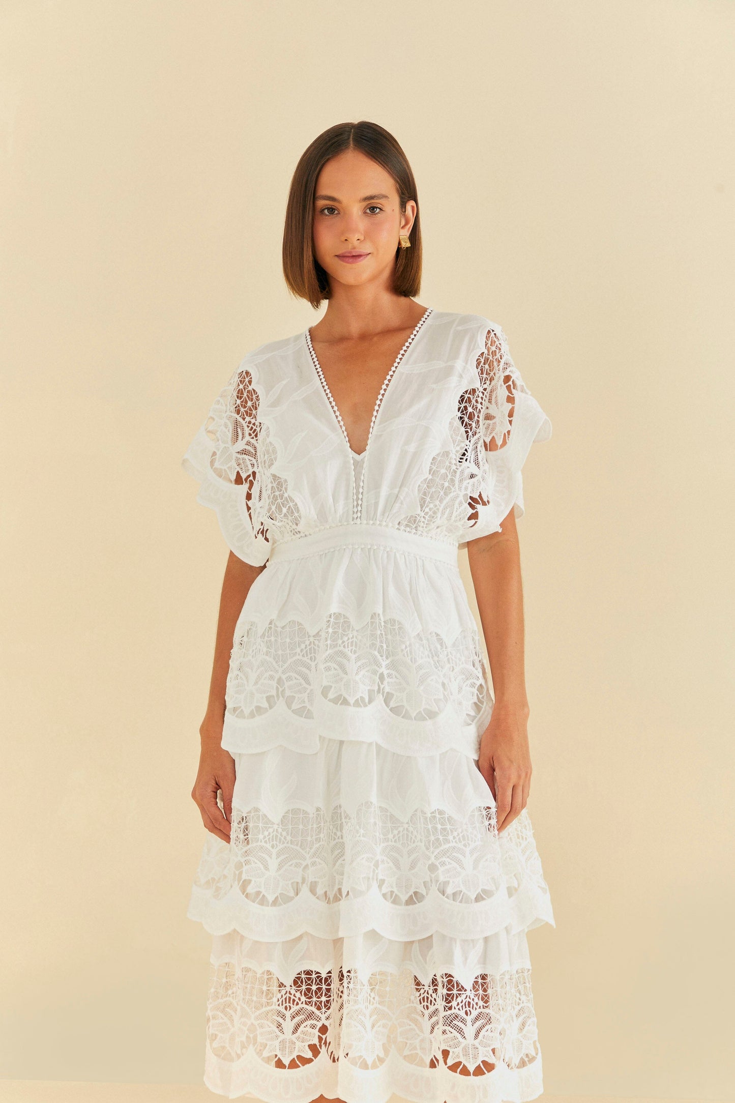 Off-White Richelieu Midi Dress