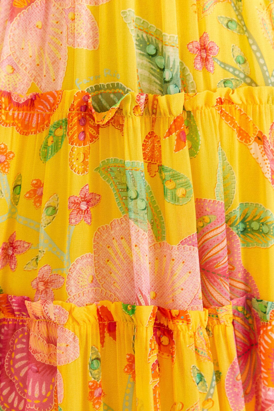 Yellow Macaw Bloom Maxi Dress