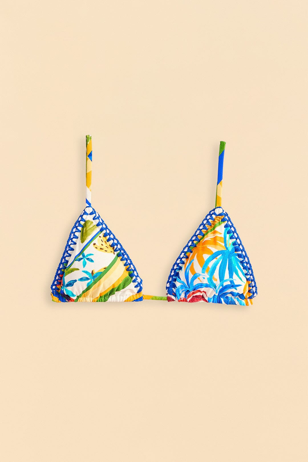 Bahia Mixed Scarves Triangle Bikini Top