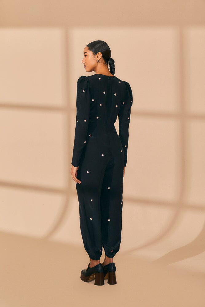 Black Mirror Embroidered Jumpsuit
