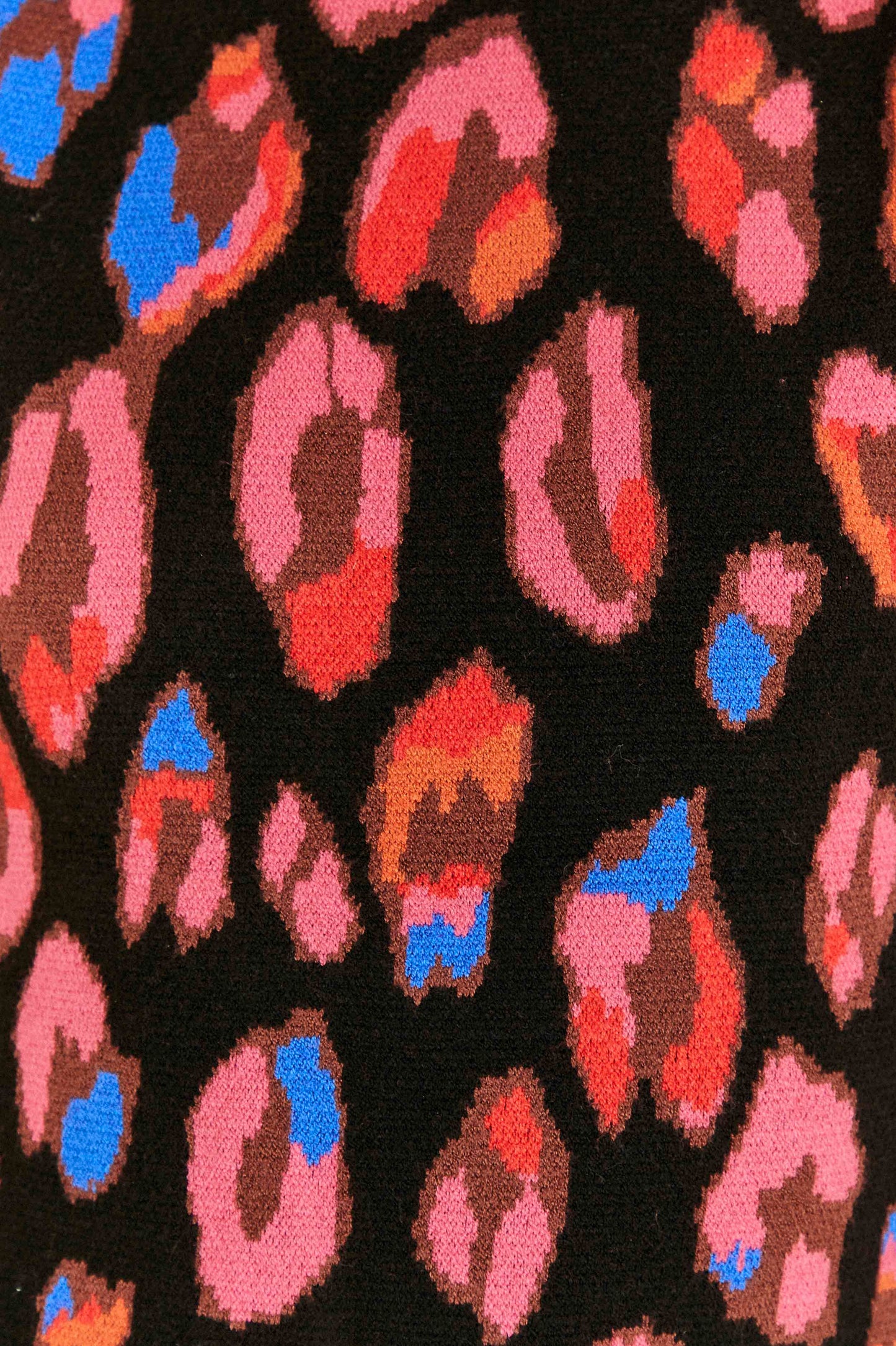 Iridescent Leopards Knit Mini Dress