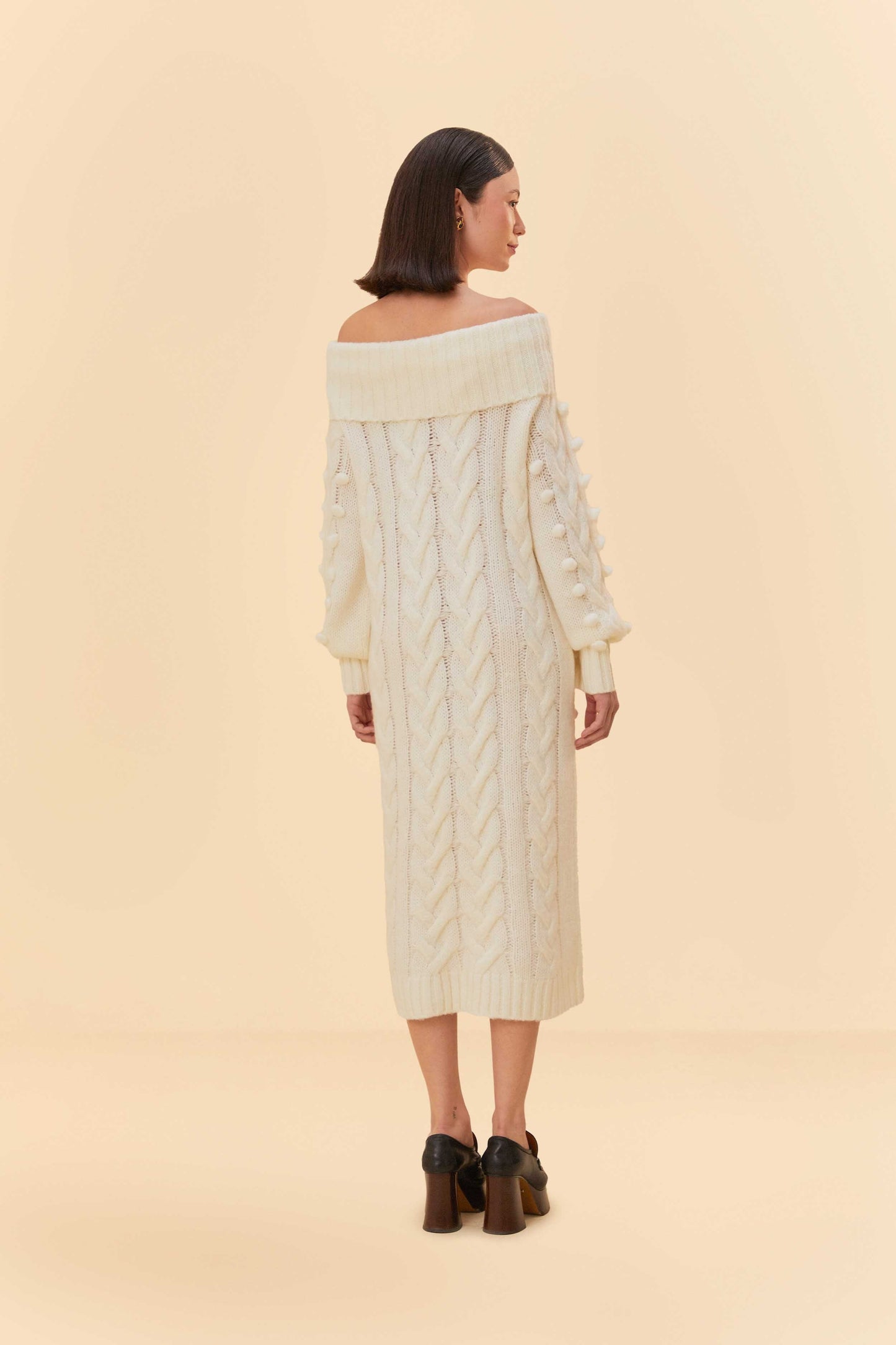 Off-White Braided Midi Sweater Dress