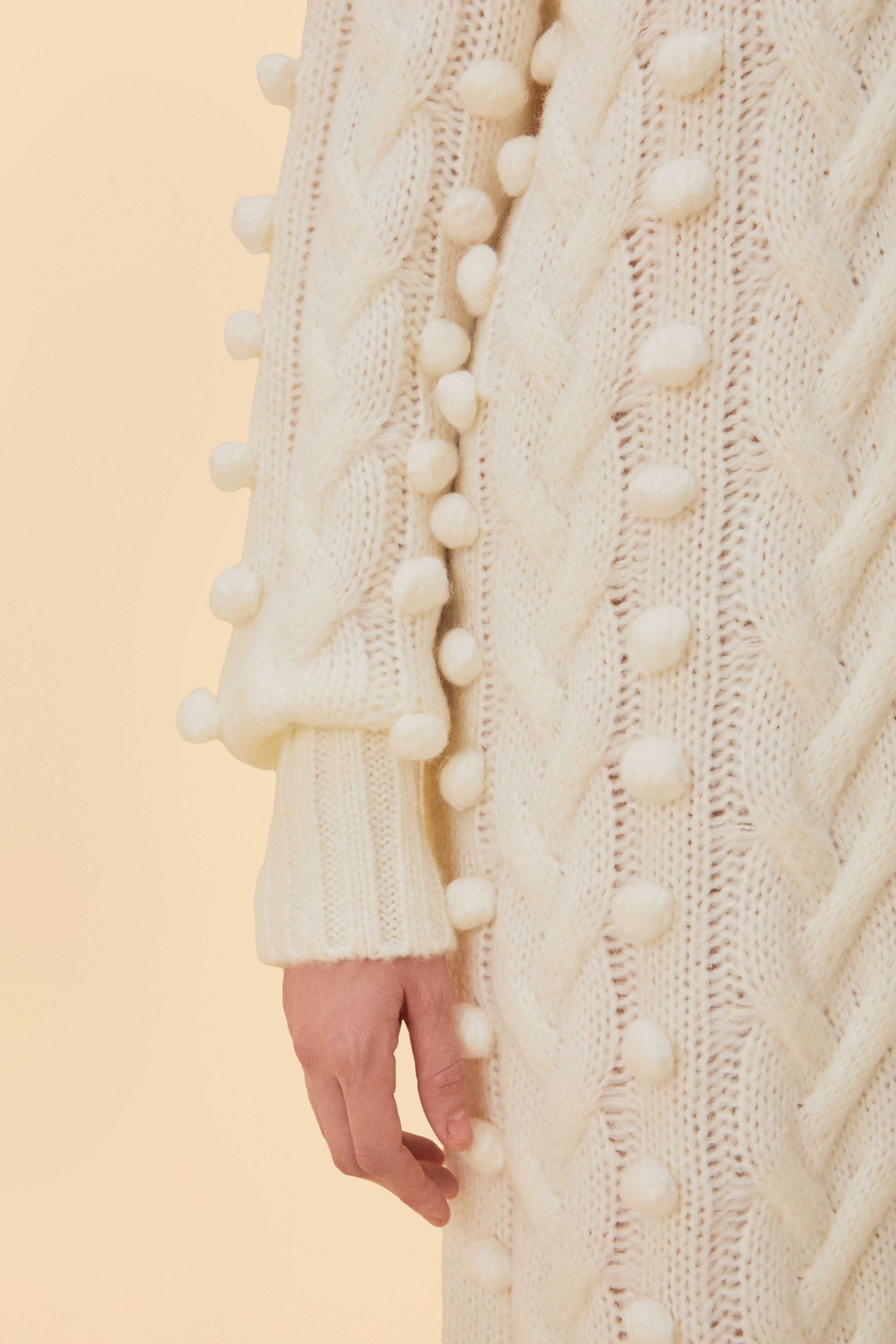Off-White Braided Midi Sweater Dress