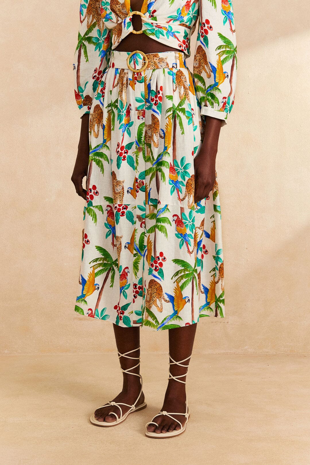 Tropical Paradise Midi Skirt