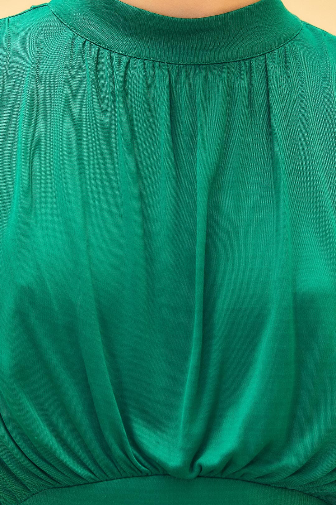 Emerald High Neck Maxi Dress