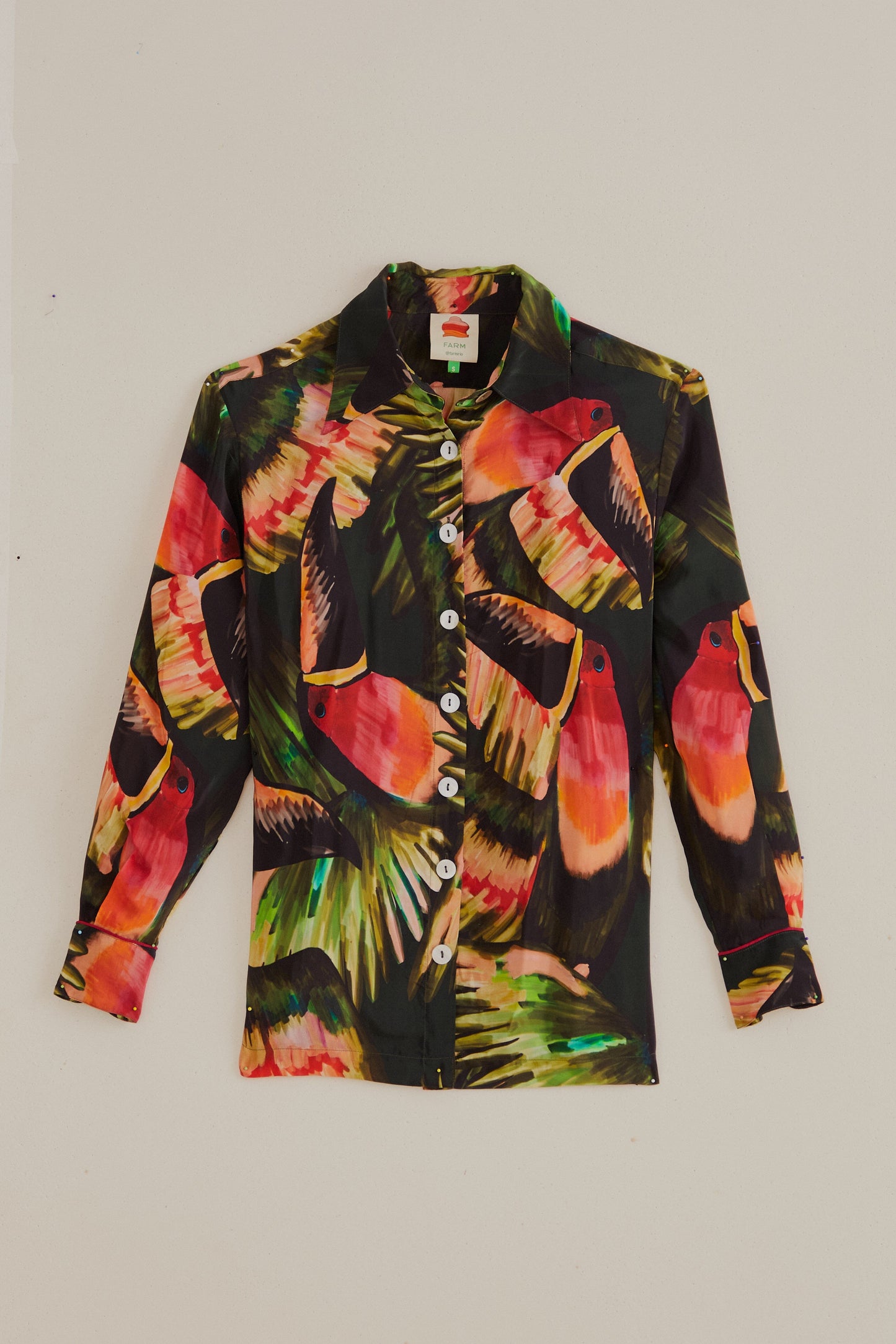 Green Painted Toucans Shirt