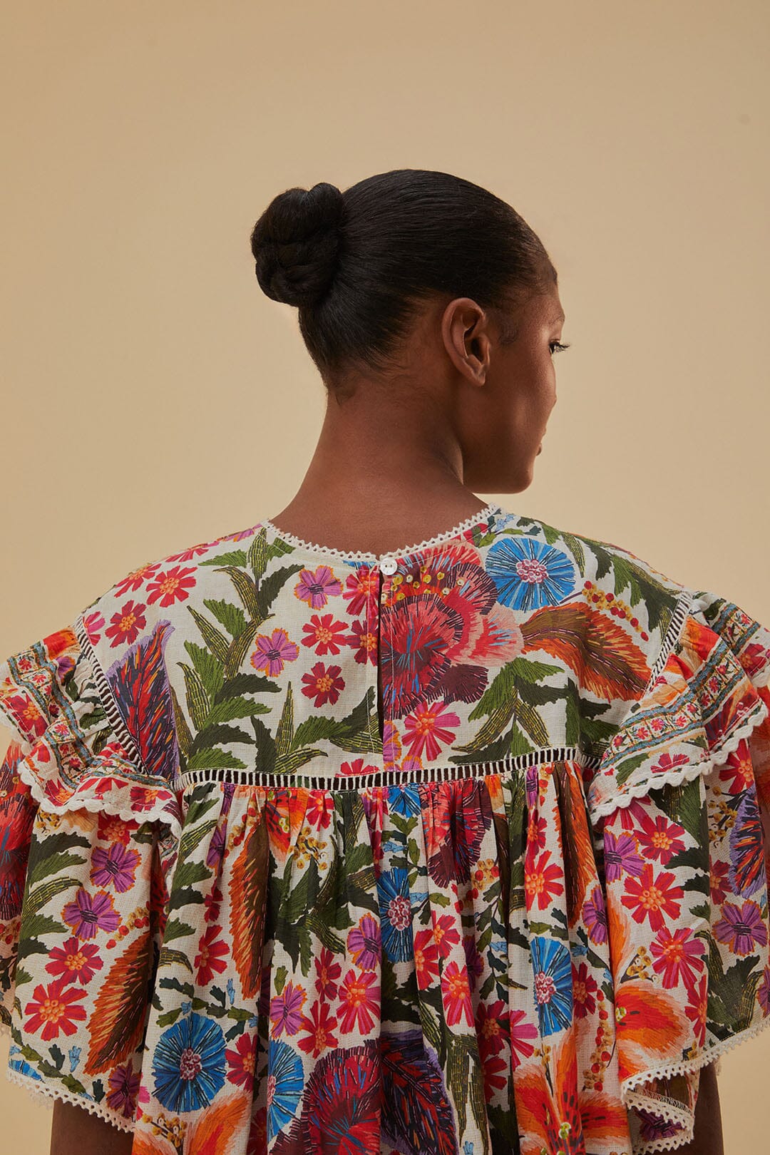 Off-White Tropical Yard Blouse