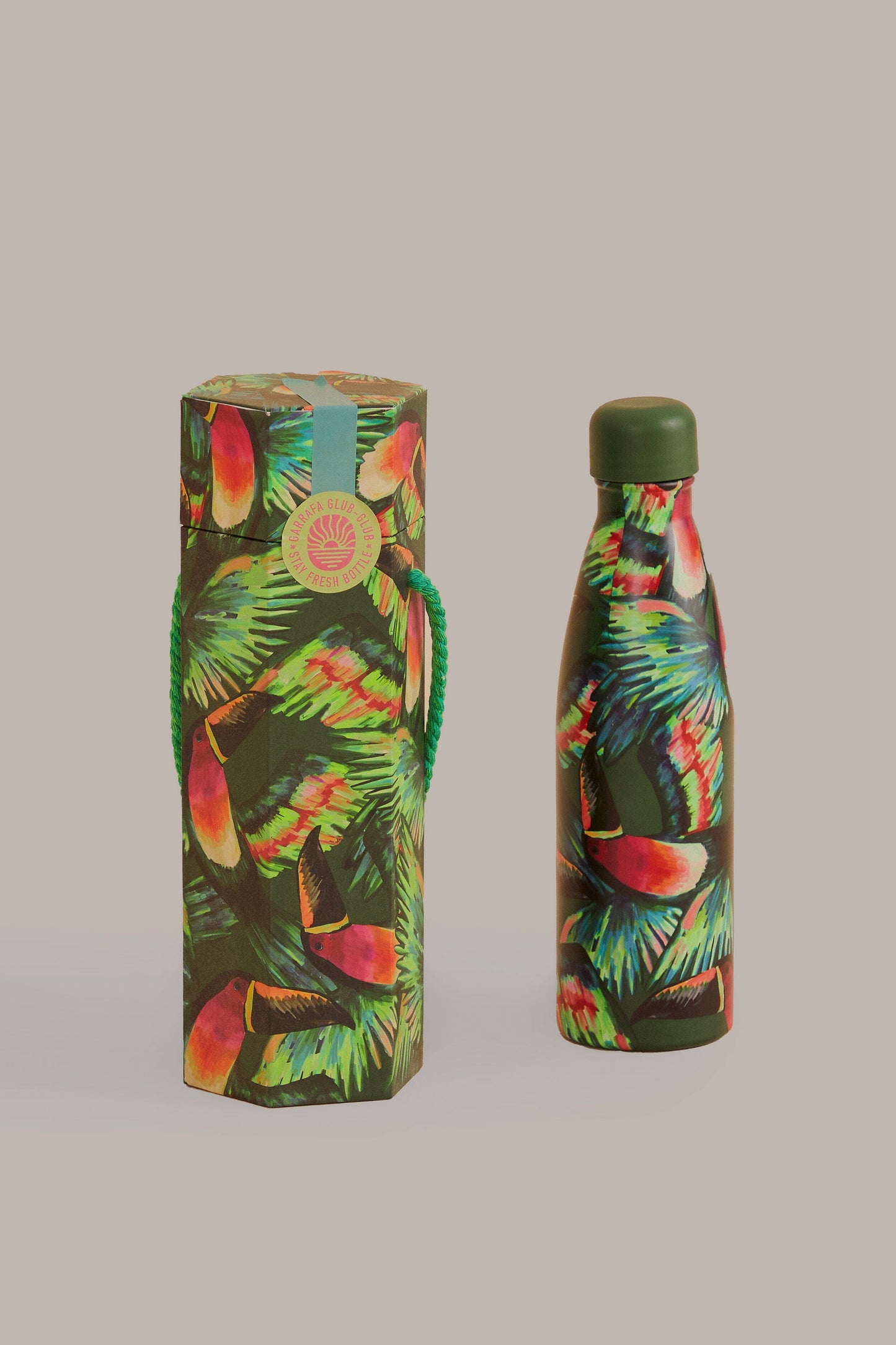 Painted Toucans Stay Fresh Bottle