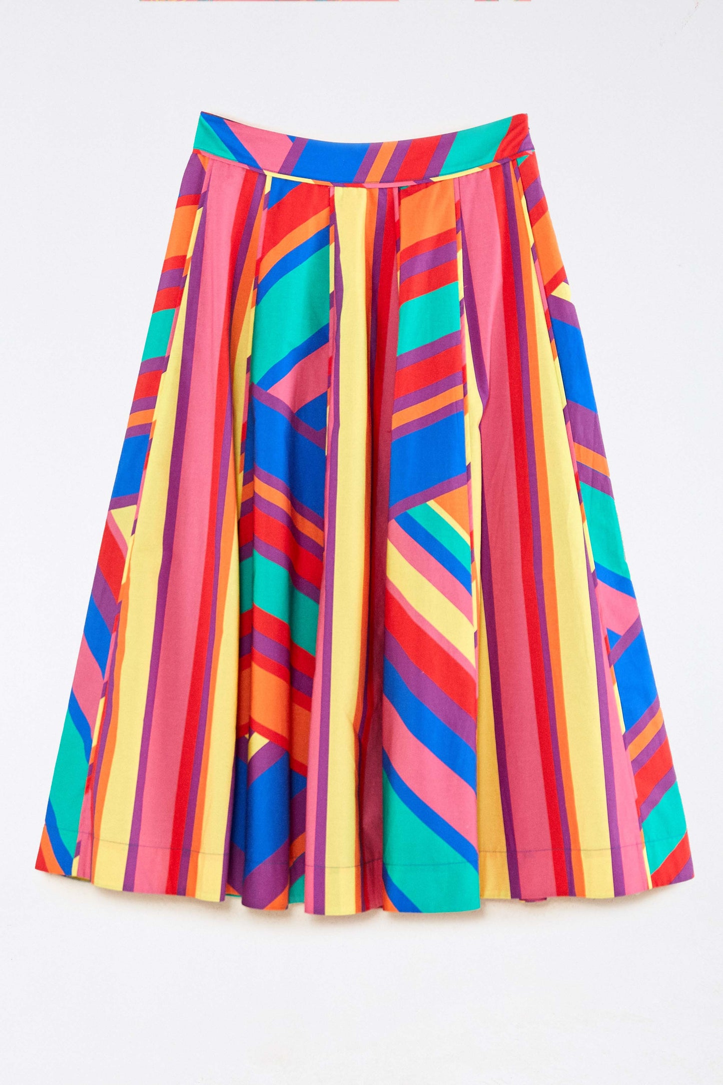 Bruna Stripes Midi Skirt