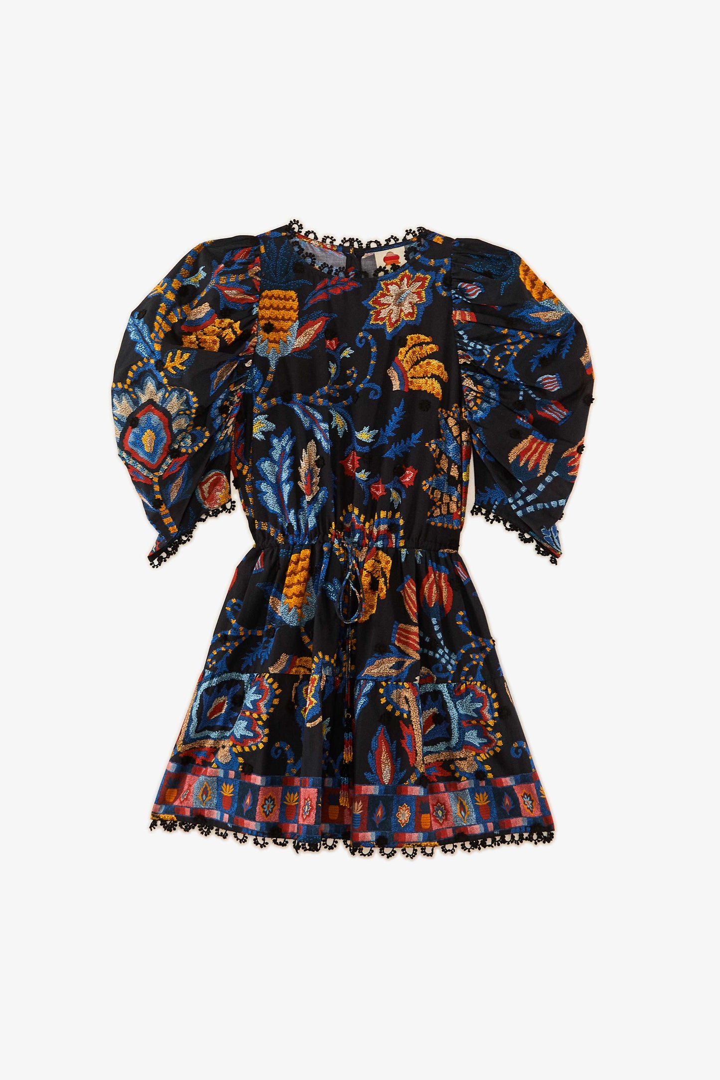 Black Sunset Tapestry Mini Dress
