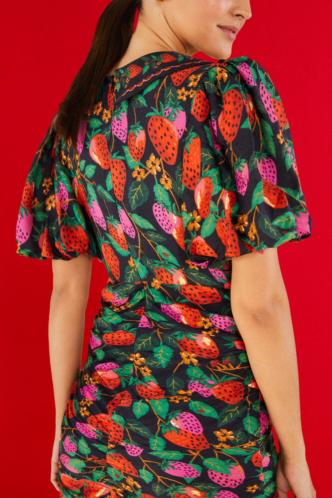 Lady Strawberry Lenzing™ Ecovero™ Viscose Mini Dress