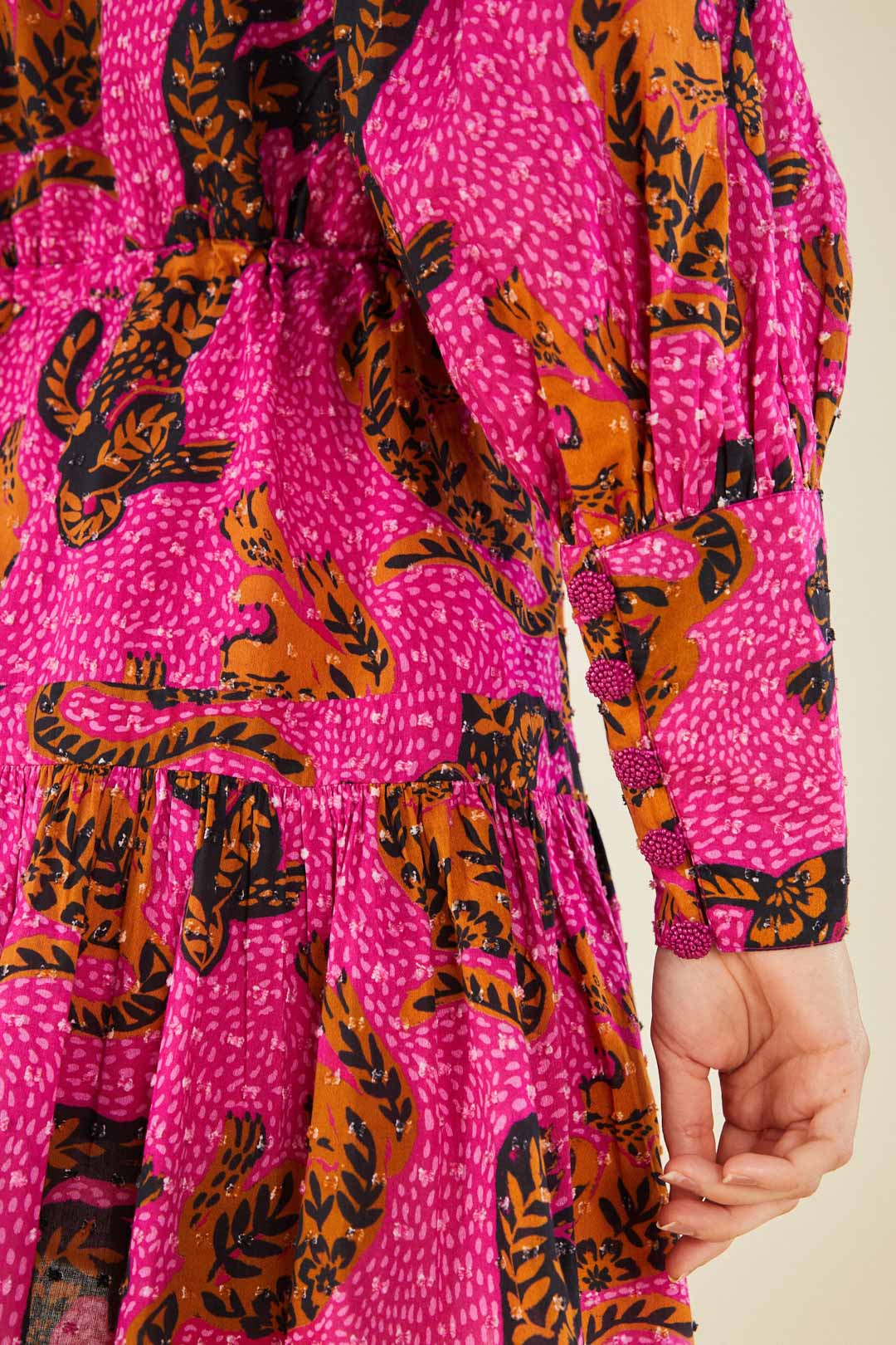 Pink Wild Leopards Mini Dress