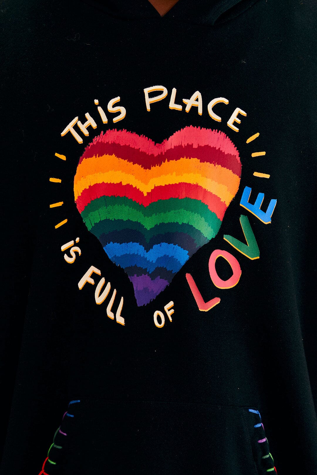 Black Full Of Love Sweatshirt