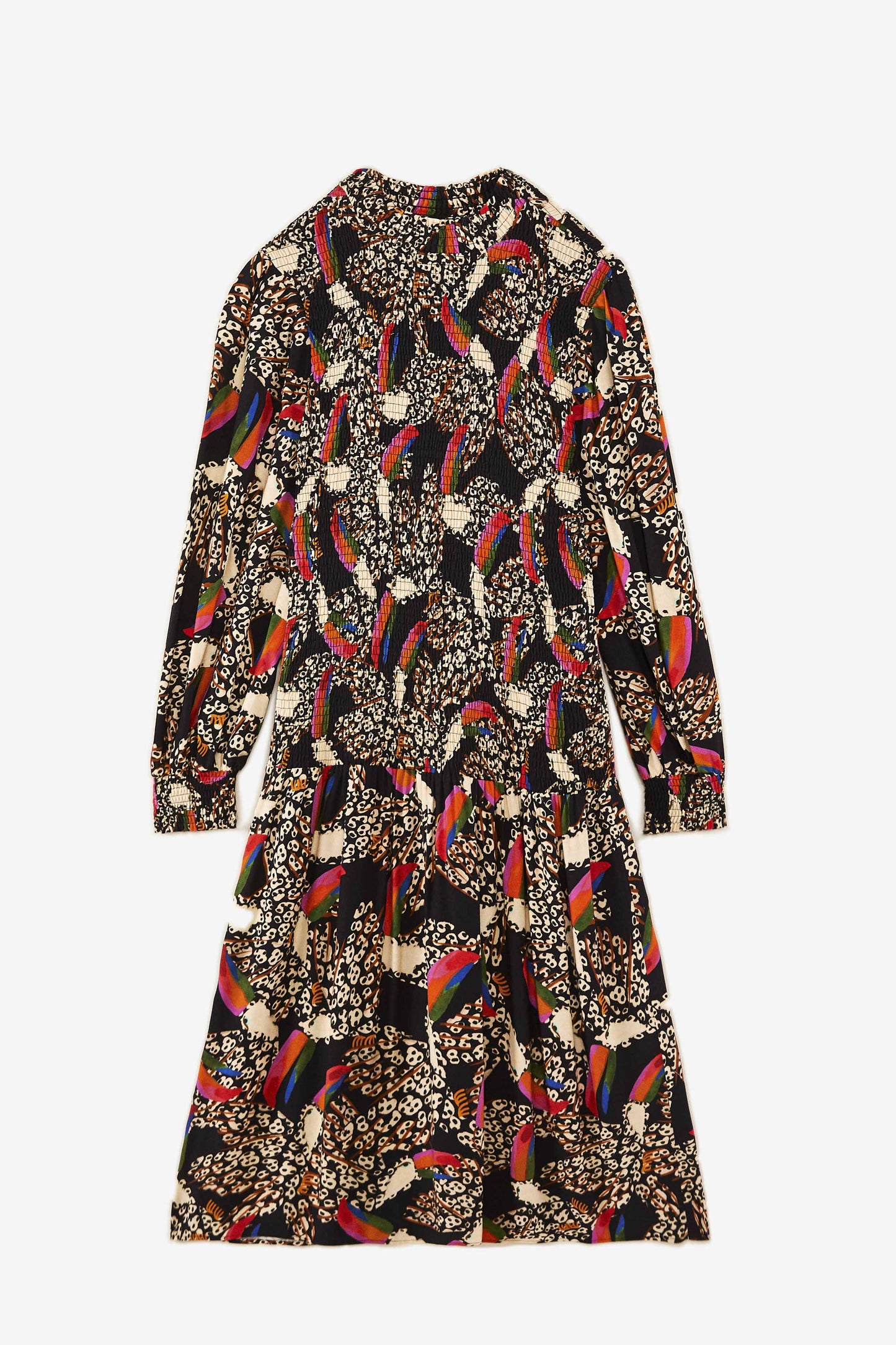 Leopard Toucans Midi Dress