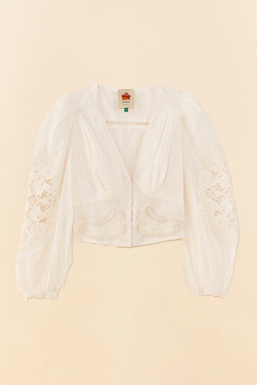 Off-White Lace Blouse