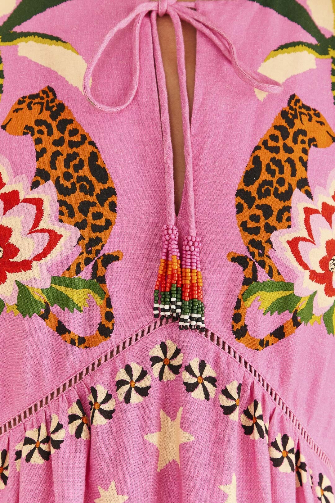 Pink Leopard Forest Mini Dress