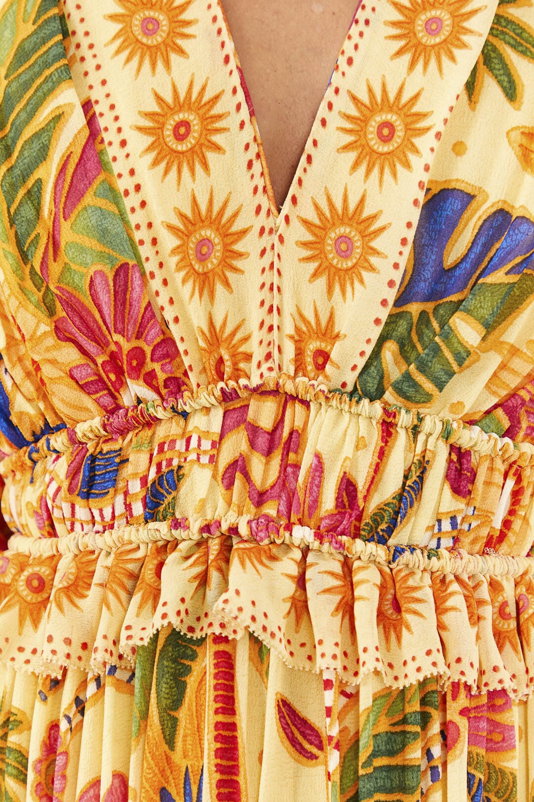 Yellow Rio Tapestry Maxi Dress
