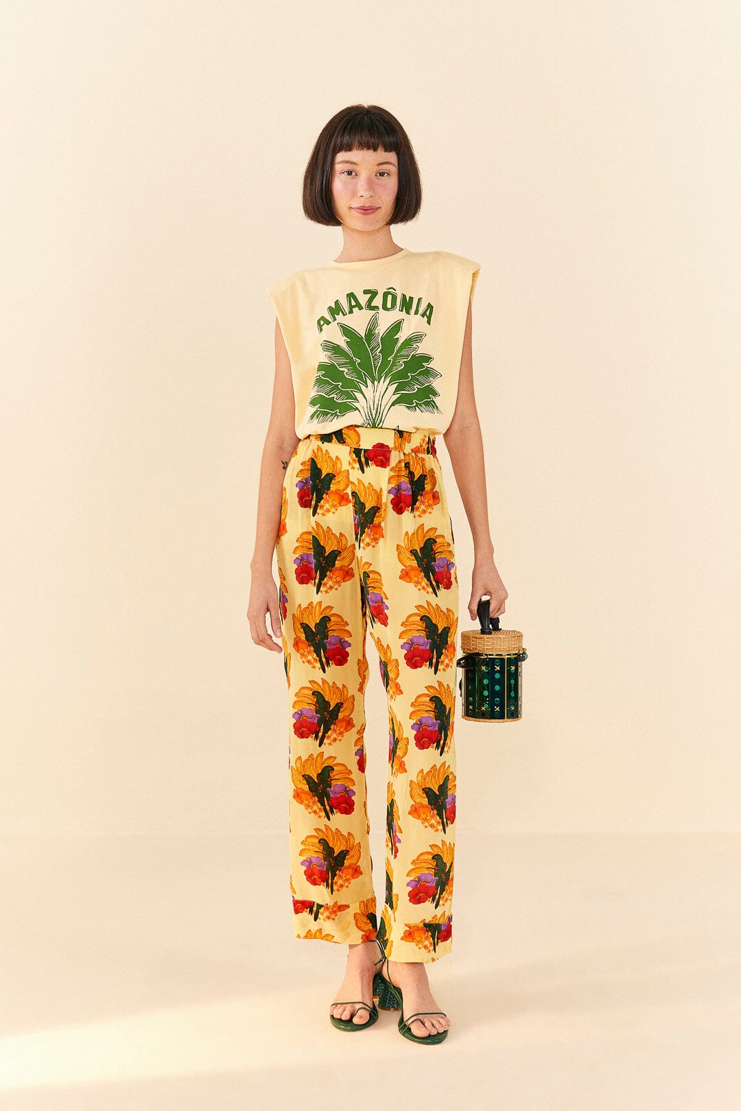 Organic Rib Ss T-Shirt Soft Yellow