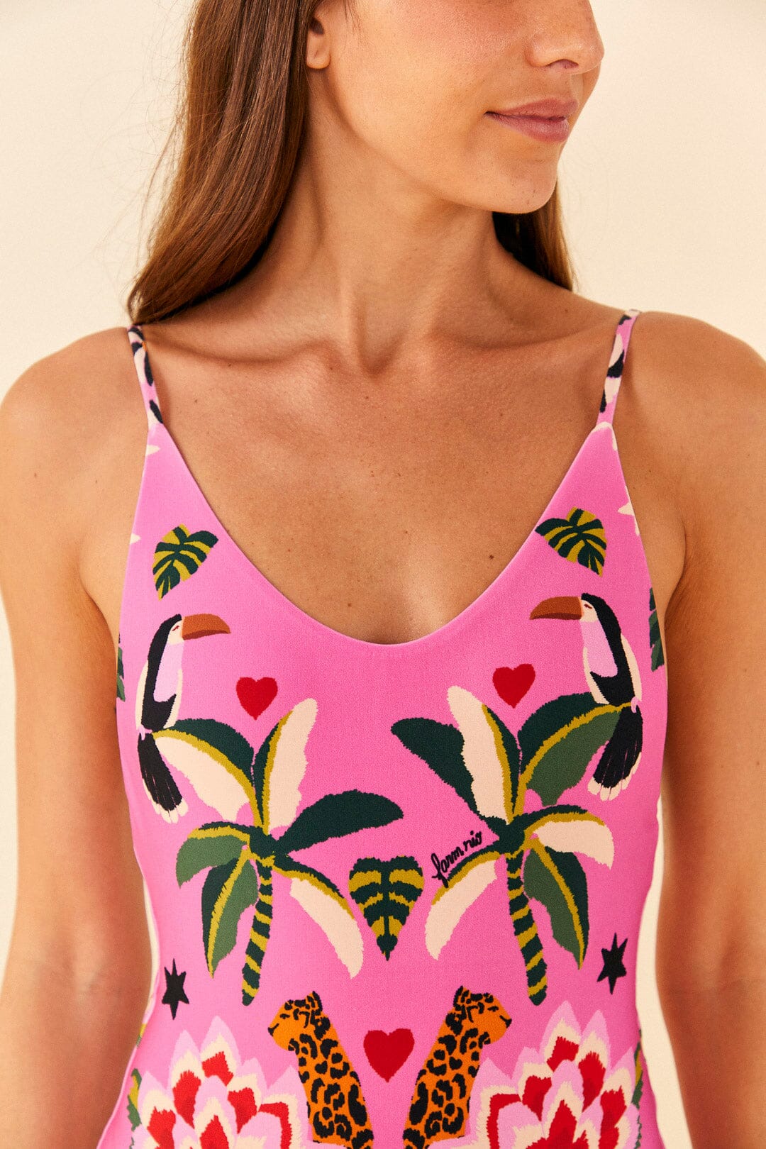 Pink Leopard Forest One Piece Swimsuit