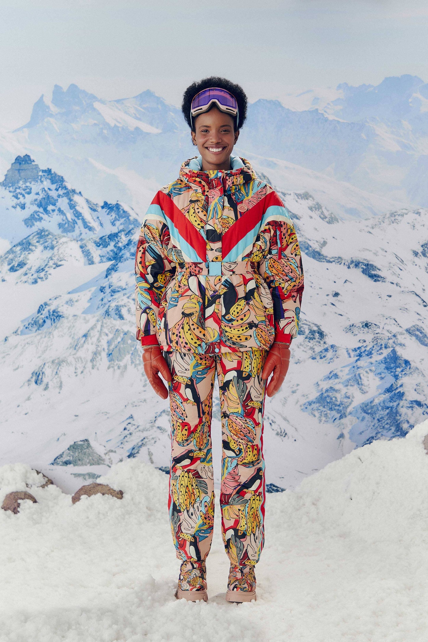 Banana Bunch Ski Puffer Jacket