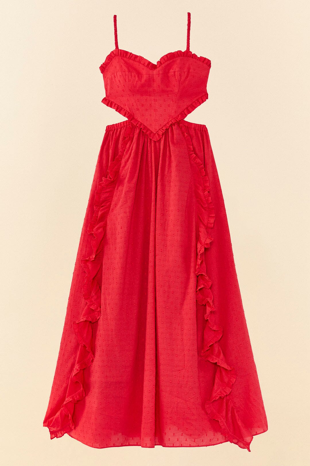 Red Heart Maxi Dress