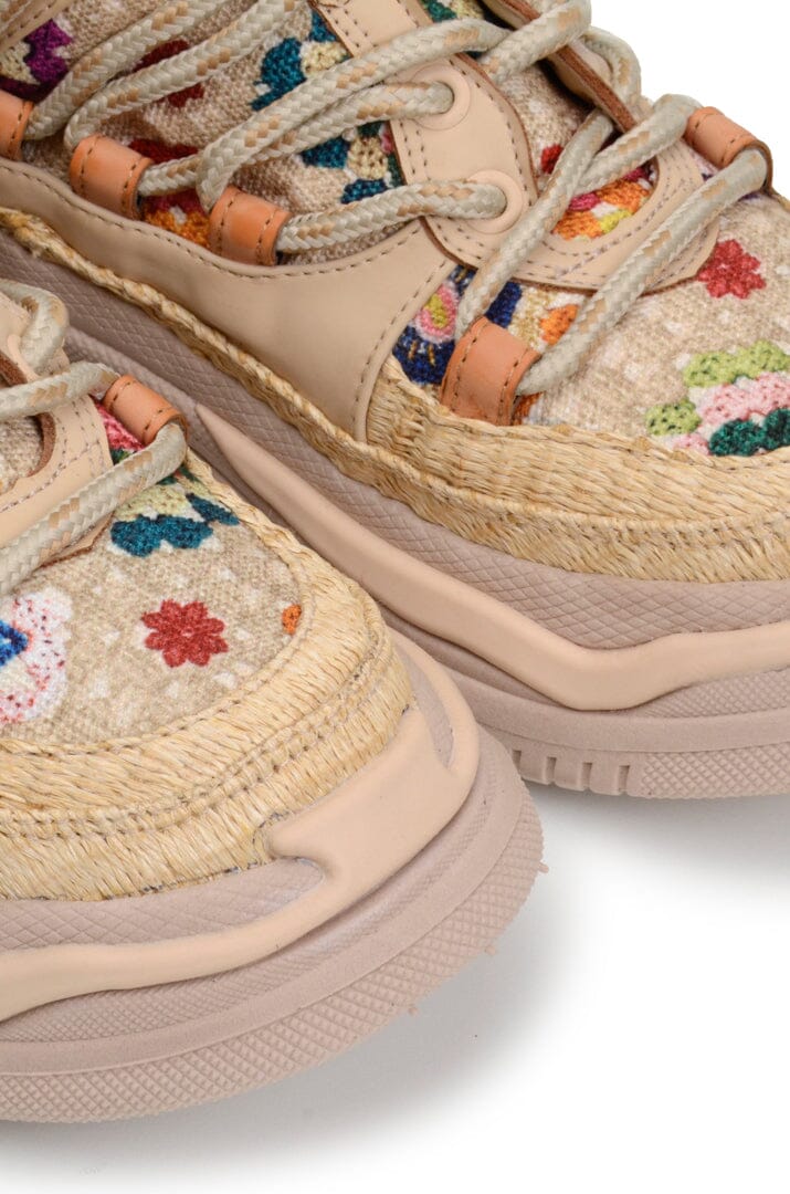 Crochet Bloom Platform Sneaker