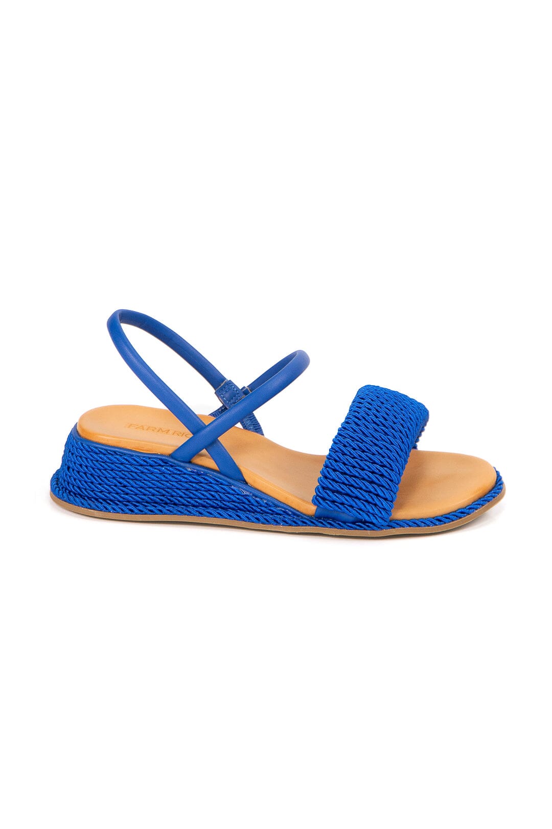 Blue Wedge Espadrille Sandal