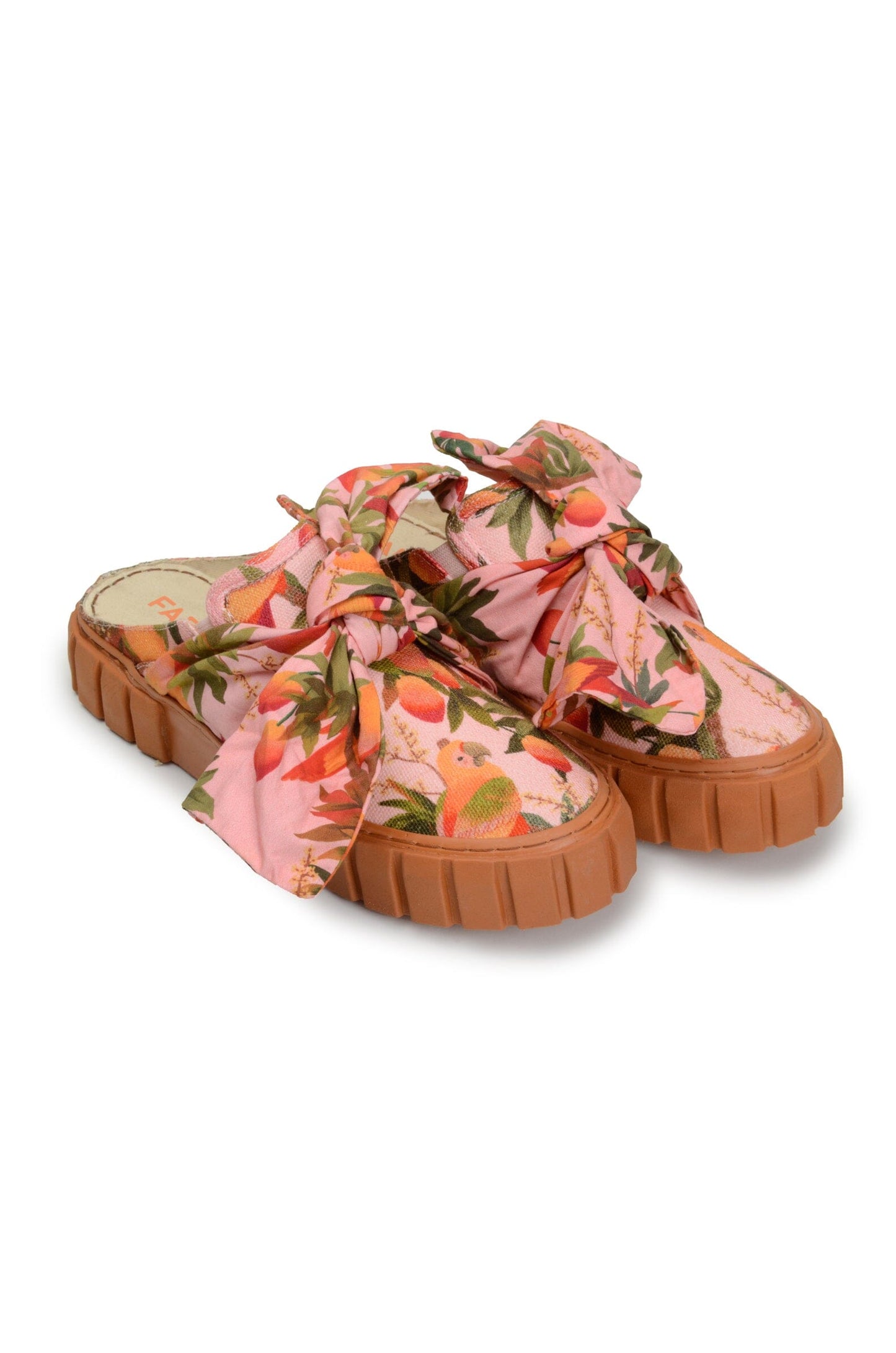 Mango Trees Mule Sneaker With Bow