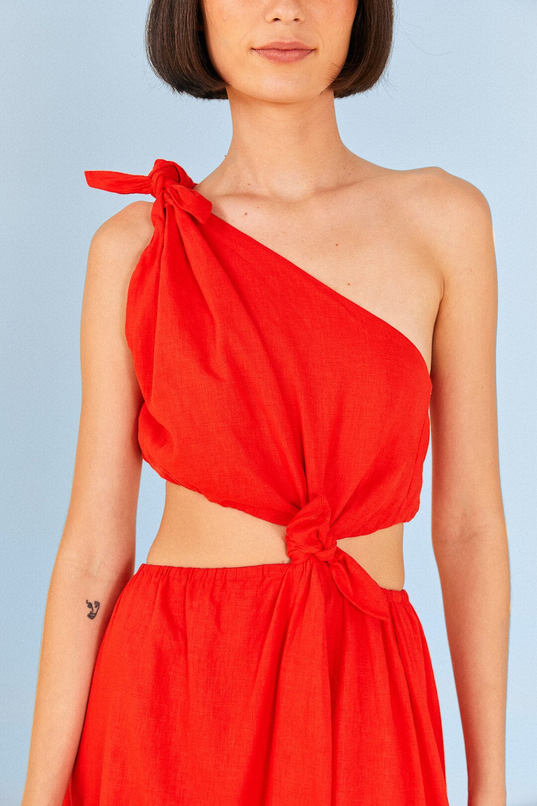 Red Knot Midi Dress
