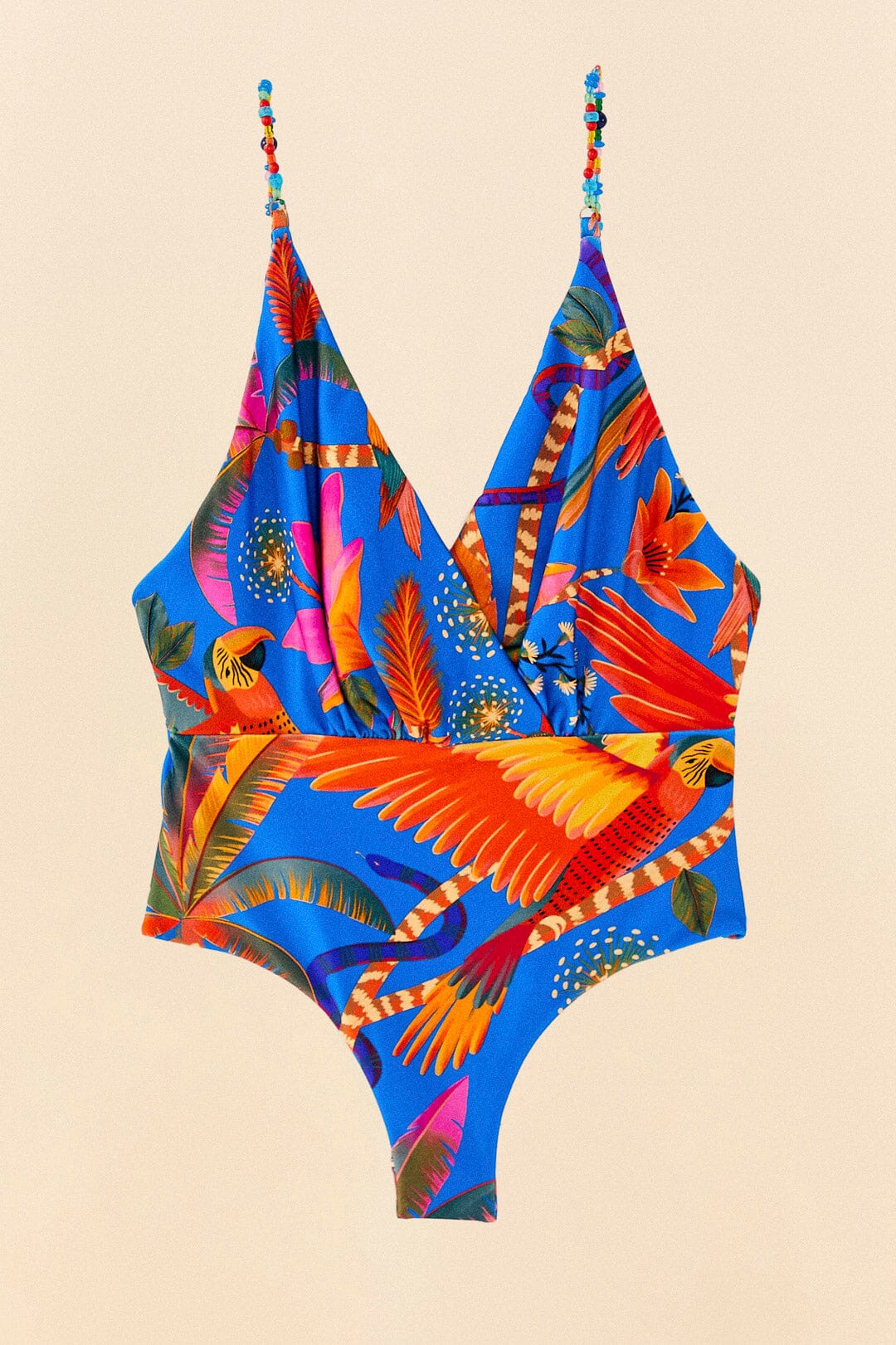 Blue Macaw Party One Piece Swimsuit
