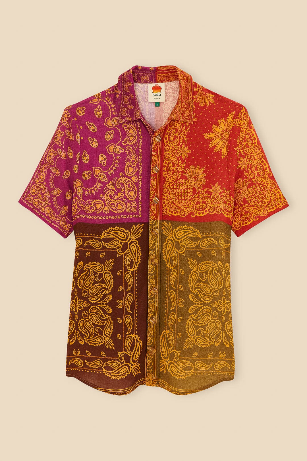 Multicolor Bandana Dream Short Sleeve Shirt