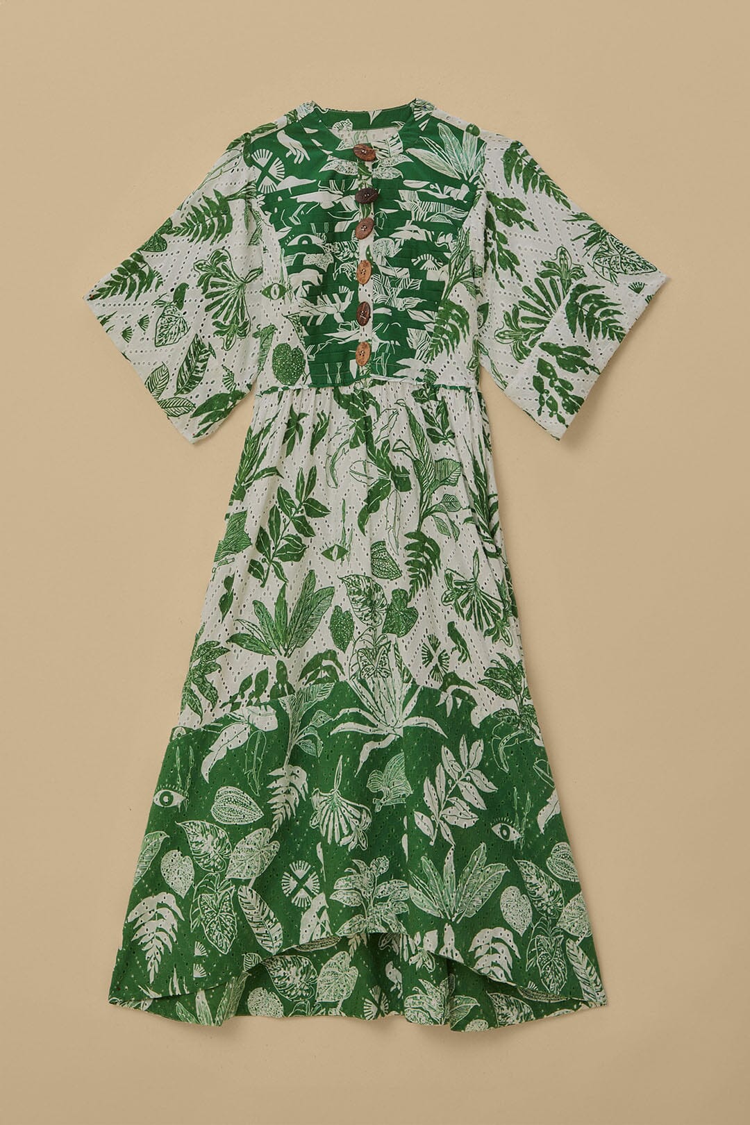 Forest Soul Short Sleeve Midi Dress