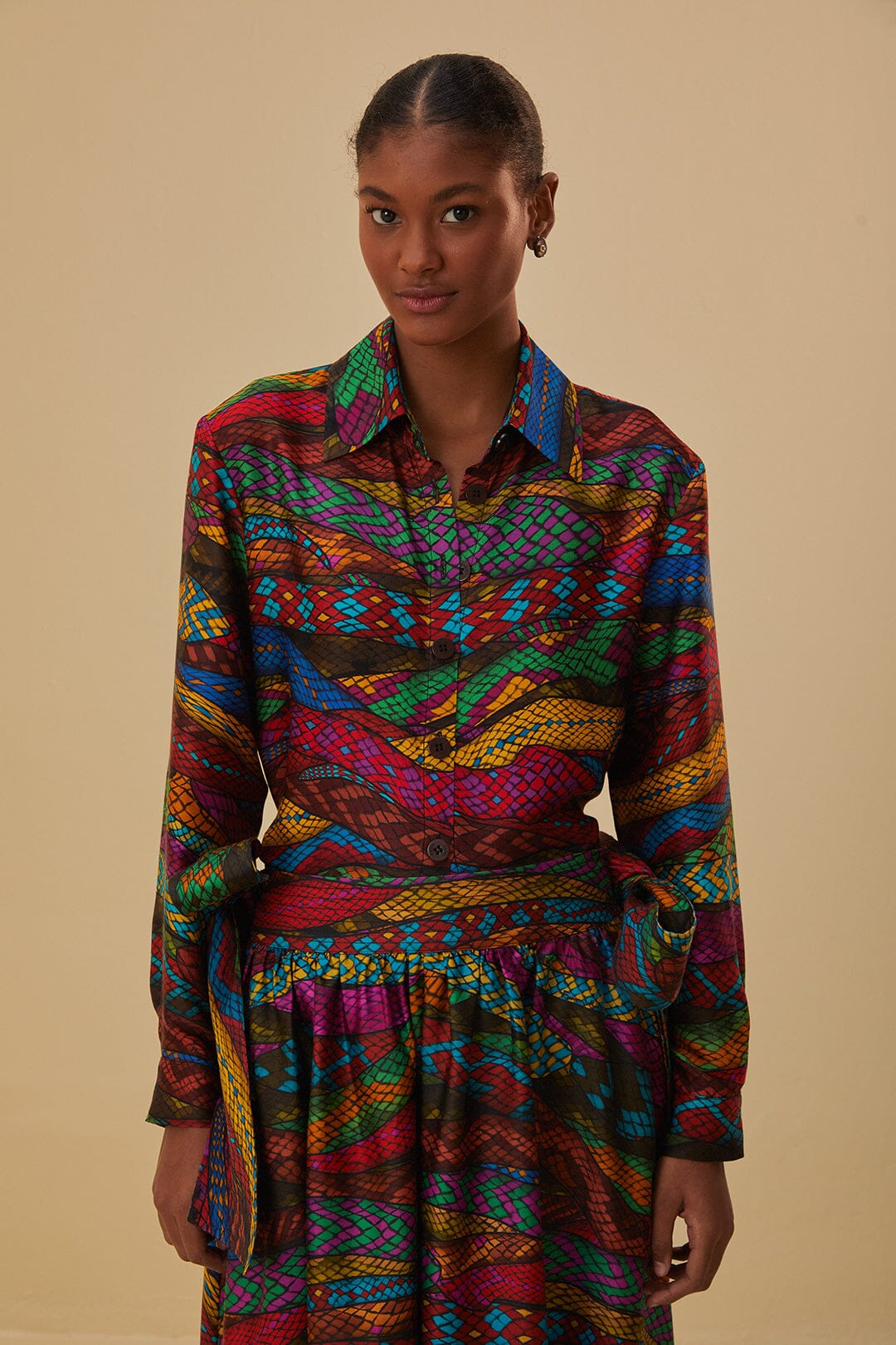 Multicolor Mirage Shirt Long Sleeves