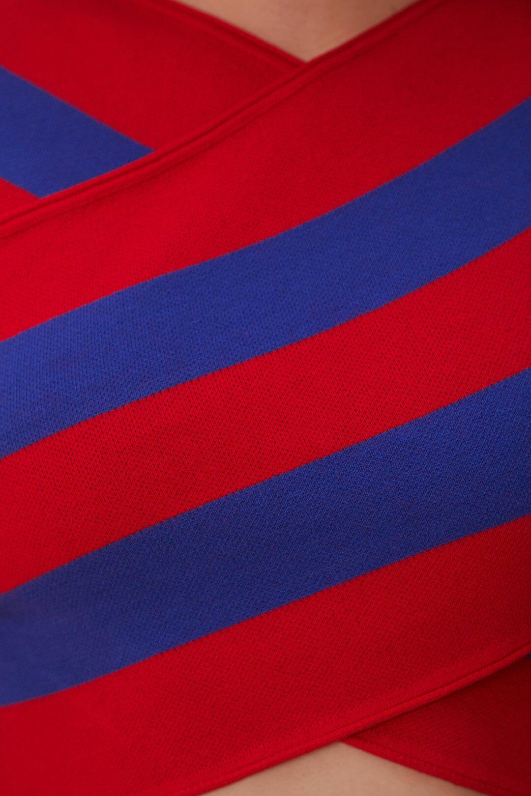Stripes Wrap Knit Sweater